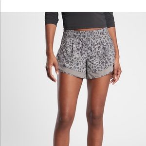 ATHLETA Printed Mesh Racer Shorts